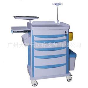 Carros Médicos Móviles de Hospital de Acero Inoxidable ABS para Entrega de Medicamentos, Infusiones, Anestesia, Emergencias y Atención en Ambulancias - Product Image 1