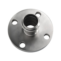Raccord à bride à sertir en acier inoxydable 304, adaptateur à double bride à sertir, tête hexagonale droite, accessoire pour tuyau d'eau 16 kg
