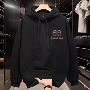 Felpa con Cappuccio Balen ciaga 2025, Stile Urbano di Lusso, Oversize Iconico, Streetwear, Tessuto 100% Cotone con Logo Distintivo - Product Image 5