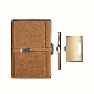 Kit d'affaires 4-en-1 OEM/ODM - Cadeau d'entreprise le plus vendu, souvenir en papier de luxe, impression de logo personnalisée en sérigraphie - Product Image 3