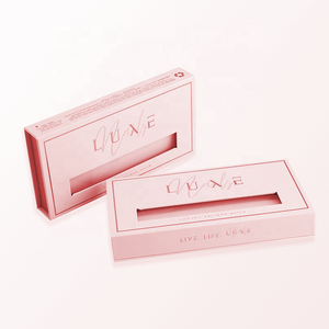 Boîtes en papier pour emballage d'ongles, personnalisées avec logo, rose et violet, estampage à chaud or, impression CMYK Pantone, vente en gros - Product Image 3