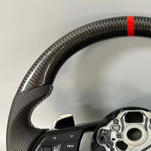 Volant en cuir haute performance style RS avec bouton de démarrage pour <span class=keywords><strong>Audi</strong></span> RS Series A6 <span class=keywords><strong>RS6</strong></span> et modèles <span class=keywords><strong>Q</strong></span> Series - Product Image 3