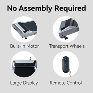 Tapis de course compact 2,5 CV sous bureau, portable pour la maison et le bureau, expédition depuis l'entrepôt américain - Product Image 5