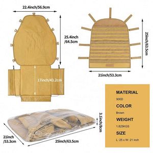 Muestra Gratis, Funda de Asiento de Coche con Múltiples Bolsillos Estilo Molle, la Mejor Protección Impermeable Contra Suciedad, Barro y Arañazos, Protección Delantera y Trasera - Product Image 2