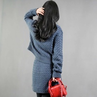 Designer femme 100% cachemire tricot ensemble Style mongol personnalisé hiver parfait avant Logo Style chinois fabriqué en usine