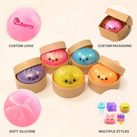 Mainan Squishy Slow Rising Kustom untuk Menghilangkan Stres, Mainan Sensorik Fidget, Mainan Silikon Lembut untuk Menghilangkan Kecemasan, Grosir, OEM, ODM, Logo