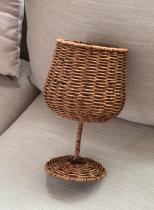 Cesta de Mimbre Portátil para Pascua, Juguete de Jardín, Mini Cesta de Mimbre para Picnic y Vino, Regalo para Niños, Cesta para Almacenar Frutas - Product Image 4