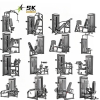 Équipement de musculation commercial SK, ensemble complet de machines à entraînement de force à charges guidées, pile de poids de 160 kg, pack pour centre de fitness, vente en gros