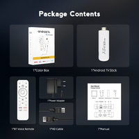 Clé TV Android 14 4K Quad Core XS97 SMART PRO 14 de l'usine chinoise avec WiFi 2.4G/5GHz et télécommande