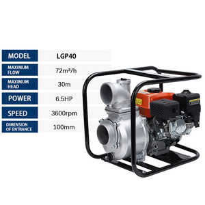 La bomba de motor de gasolina de alto volumen QY LGP40 ofrece riego de alto flujo para grandes granjas de ganado - Product Image 2