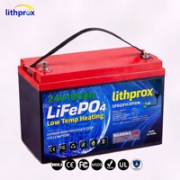 Batterie au phosphate de fer et de lithium de qualité A 25,6 V 100 Ah 6K à décharge profonde pour applications marines avec BMS intelligent, bus CAN, borne M8, CE, RoHS, IP67, OEM, ODM