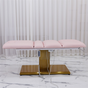 Hot Sale Luxury Salon Furniture Waxing Massage Table SPA Facial Pink Beauty Electric Treatment <b>Folding</b> <b>Bed</b> With 3 Motors - Product Image 2