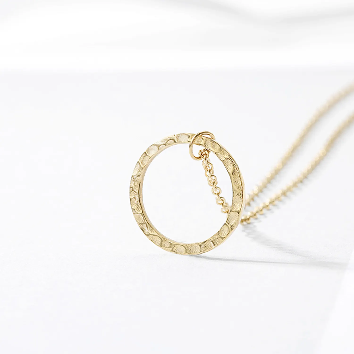Großhandel Mode hochglanz poliert kreisförmig Gold Verkäufer Schmuck Halskette 316 L Edelstahl Mädchen