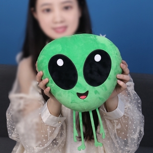 All'ingrosso peluche alieno peluche peluche peluche di peluche giocattolo adorabile creatura verde grande testa aliena peluche - Product Image 5