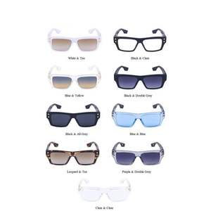 Gafas de Sol Cuadradas de Piloto con Remaches, Montura Pequeña, Protección UV400, Moda Vintage 2022 para Mujer y Hombre - Product Image 6