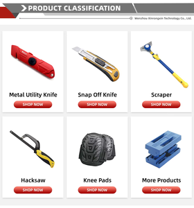 Couteau utilitaire rétractable coupe-boîte robuste lame de verrouillage couteau de toiture de sécurité couteau de coupe de papier RX008 - Product Image 6