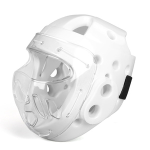 <span class=keywords><strong>Casco</strong></span> Protector de <span class=keywords><strong>Taekwondo</strong></span> y Karate de Alta Calidad y Duradero Color Blanco y Azul - Product Image 3