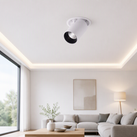 Plafonnier LED à capteur 10W, 3000K blanc chaud, marche/arrêt automatique pour couloir, escalier, placard, éclairage encastré au plafond à économie d'énergie