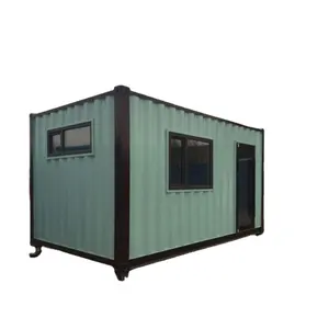prefabricated insulated container house with steel structure frame welded 2 floors