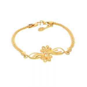 Ladies Striped 3-Tone Gold Plated <b>Copper</b> for Bracelet Fashionable Party and Gift <b>Bangles</b> - Product Image 2