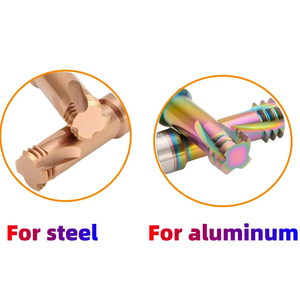Fraise à fileter VAYNE en carbure monobloc métrique à queue longue 100L 3 dents M1-M14 revêtue pour aluminium/acier/acier inoxydable CNC OEM/ODM - Product Image 2