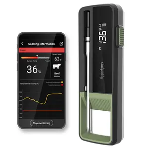 Backlight Digitale Bluetooth Draadloze Smart Dual Sonde Bbq Keuken Voedsel Vlees Thermometer Voor Grill Oven En Koken Met App