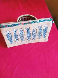 Bolso Tote de Rafia con Cierre de Botón, Forro de Penja, Tintes Vegetales, Estilo Urbano Simple, Uso Diario - Product Image 4