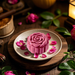 Chất Lượng Cao Camill Handmade Tuwei Bean Paste Mooncake Trung Quốc Truyền Thống Trung Thu Lễ Hội Biscuit Nấu Chín Phong Cách Brc/ISO - Product Image 4