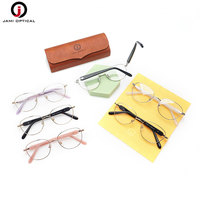 Monturas de Gafas Ovaladas Premium para Mujer al por Mayor, Monturas Ópticas de Metal Ligeras, Gafas Modernas en Stock