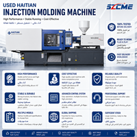 Machine de moulage par injection de plastique hydraulique horizontale hybride automatique contrôlée par PLC de 450 tonnes d'occasion, d'origine Haïtienne