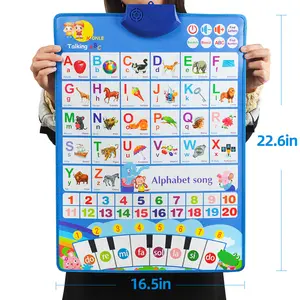 New Educational Learning Wall Baby Hanging Charts For Kids Learning Talking ABC