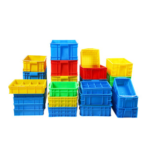 Stackable plastic parts box turnover box crates for auto parts