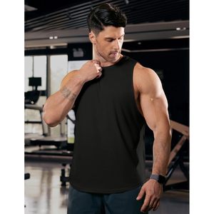 FOXA Mens Drop Arm Tank Top 100% Cotton Breathable Gym Workout Sleeveless Muscle Shirt Summer <b>Tee</b> - Product Image 2