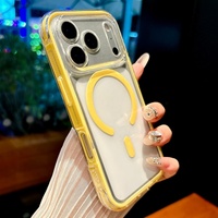 Coque de téléphone transparente antichoc 2-en-1 en TPU de haute qualité avec chargement magnétique pour iPhone 17 16 15 14 Pro Max 13