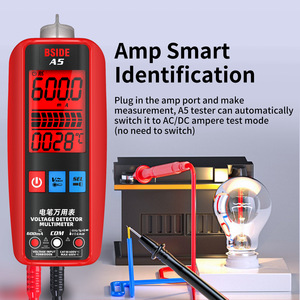 Multimètre numérique BSIDE A5 600A avec fonction VFC, usage professionnel, gamme automatique, haute précision - Product Image 4
