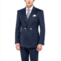 Vêtements professionnels pour hommes, costume deux pièces pour hommes, veste et pantalon, tenue de bureau pour hommes, costume à double boutonnage, Anzug, costumes d'affaires pour hommes