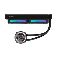ALSEYE High Performance 2pcs Warna Hitam 120mm AIO Liquid Cooler CPU Water Cooler W240-L-B untuk Casing PC Gaming