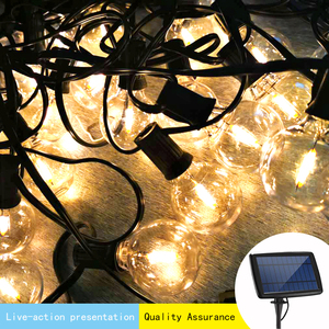 Năng Lượng Mặt Trời G40 Chuỗi Ánh Sáng 20ft Ngoài Trời Không Thấm Nước LED Trang Trí Đèn 20ft Giáng Sinh 12 + 1 Bóng Đèn Chuỗi Đèn Hot Bán - Product Image 5