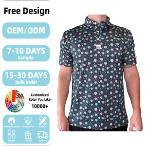 Polo de <span class=keywords><strong>Golf</strong></span> Clásico Híbrido con Botones Unisex |   Softshell con estiramiento frontal en cuatro direcciones, espalda elástica, secado rápido, estampado, capa de rendimiento, tallas grandes - Product Image 1
