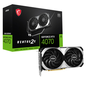 Used MS'I GeForce RTX 4070 VENTUS 2X 12G OC <b>Graphics</b> <b>Card</b> With 12GB GDDR6X 192 Bit Memory With Dual Fan Thermal Design MSI GeFor - Product Image 1