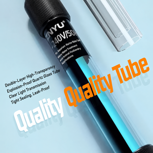 מנורת UV לחיטוי אקווריום, מטהר מים UVC לבקרת אצות והסרת חיידקים בבריכת דגים עם טיימר - Product Image 4