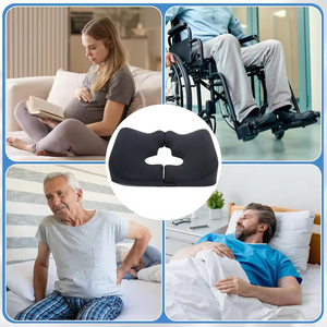 Bantal Nyeri Tulang Ekor Desain Terpisah - Bantal Pereda Tekanan Bentuk T untuk Nyeri Tulang Ekor, Wasir, Pasca Operasi - Product Image 2