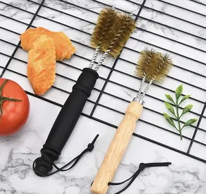 Fabricantes Atacado Safe Premium Steel Outdoor Wire Wood BBQ Cleaner Rescue Grill Brush