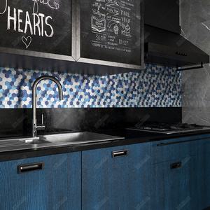 Hexagon Spazzolato Blu di Plastica di Alluminio <span class=keywords><strong>PVC</strong></span> Adesivo Mosaico Buccia E Bastone <span class=keywords><strong>In</strong></span> Vinile <span class=keywords><strong>Piastrelle</strong></span> <span class=keywords><strong>Per</strong></span> Parete Backsplash Cucina <span class=keywords><strong>Bagno</strong></span> - Product Image 6