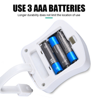 Hot-Selling 16 couleurs LED veilleuse Smart ABS capteur de corps humain batterie de lumière de toilette pour salon Mini veilleuse