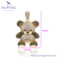Xuping vente en gros de pendentif ours en diamant doré pendentif de mode pour femmes bijoux bijoux pendentif