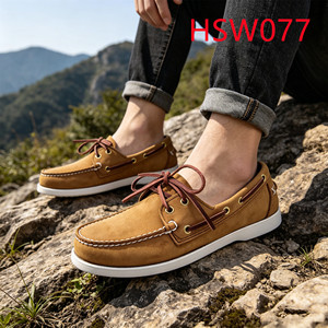 ZYF, Chaussures <span class=keywords><strong>bateau</strong></span> décontractées en cuir <span class=keywords><strong>nubuck</strong></span> de qualité couleur miel, soulageant la pression sur les pieds, anti-odeur, délicates, type penny loafer HSW077 - Product Image 1