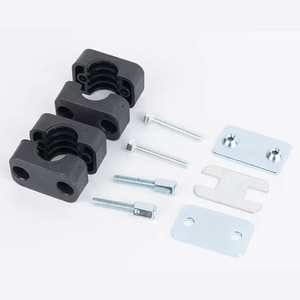 Abrazadera Doble para Tuberías Guan Peng, 6mm-63mm, de Nylon, para Conductos Hidráulicos y Eléctricos Marinos, Acabado en Zinc, Métrica - Product Image 3