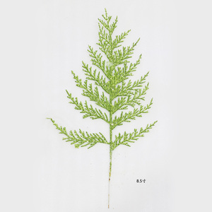 Decoración de purpurina con hojas de Navidad, guirnalda de 13 capas de <span class=keywords><strong>ciprés</strong></span> en 4 colores, rama de PE - Product Image 3