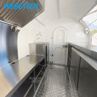 WEBETTER Noir Remorque Alimentaire Bar à Boissons Extérieur Conteneur Mobile Kiosque Chariot à Vendre Café Jus Bubble Tea Bar Mobile Boutique